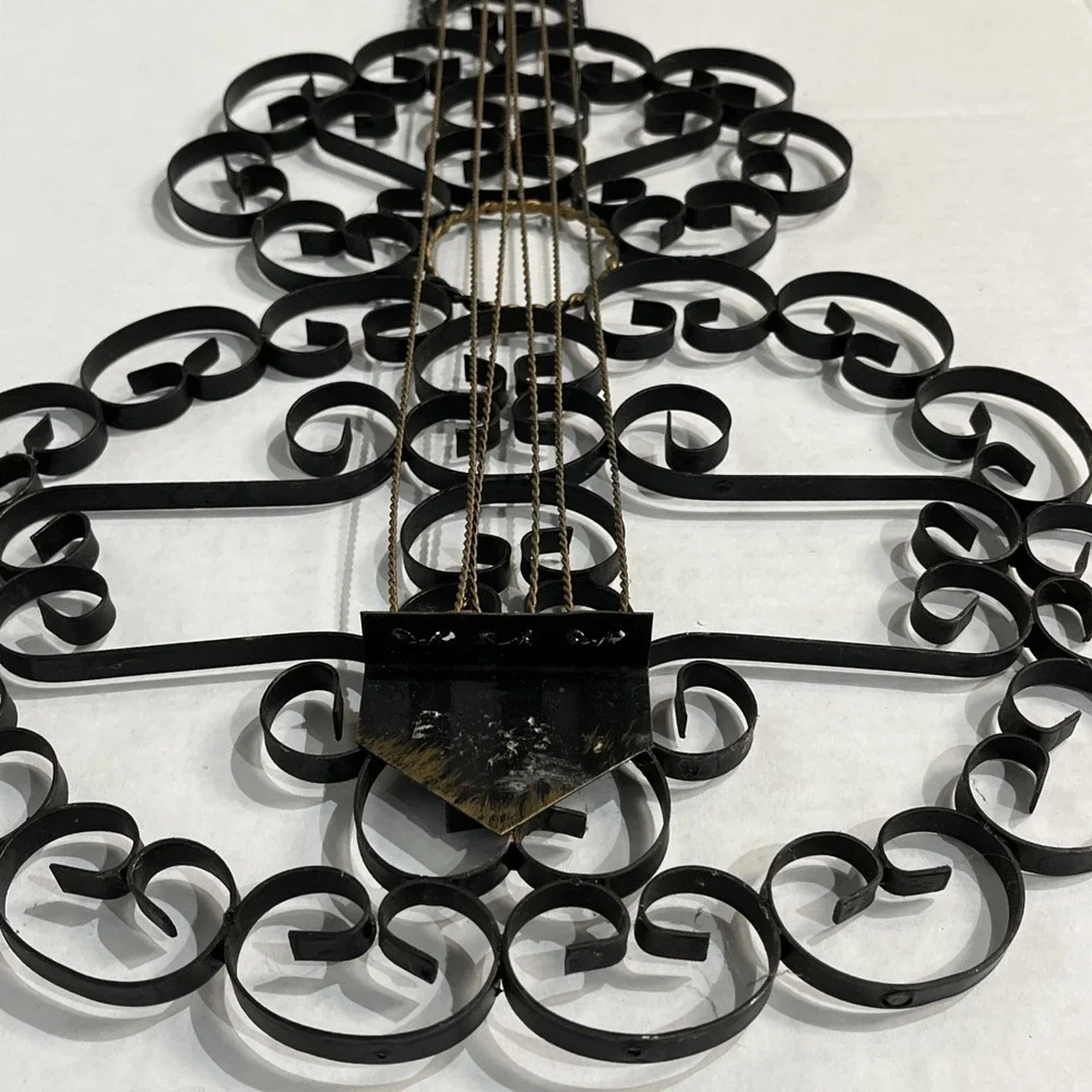 Vintage Guitar Metal Scrollwork Wall‎ Hanging Decoration 27